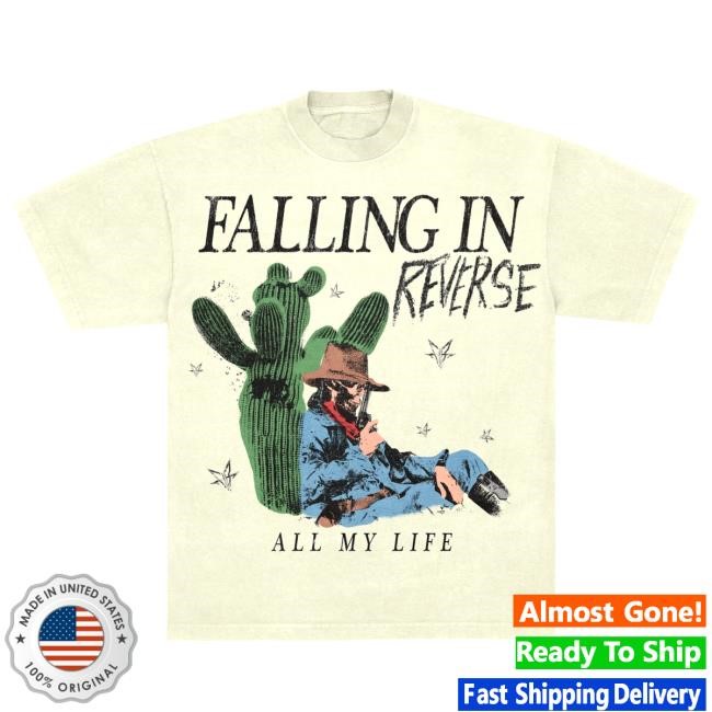 Official Falling In Reverse Merch Shop Cactus Tee Shirt