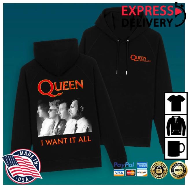 Queen 'The Miracle' I want It All Shirts Queen Merch Store Shop Official