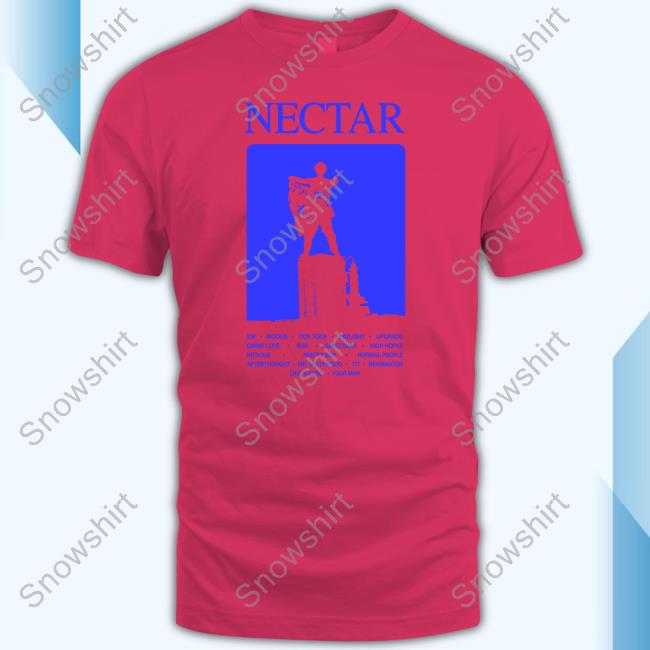 Joji Store Nectar Blue Tracklist Shirt Official Nectar Blue Tracklist Long Sleeve Tee