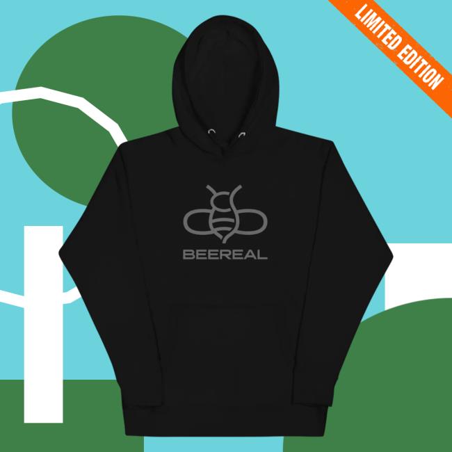 Official Beereal Merch Store BEEREAL Graphite Crewneck Sweatshirt