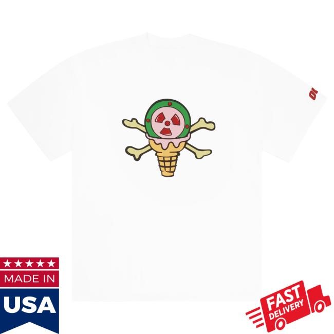 Don Toliver Official Store Merch Icecream Cones & Bones Octane Tee (Butter)