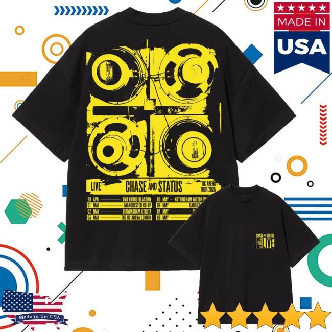 Official Chase And Status Store Shop Chase & Status 2025 Tour New Shirt