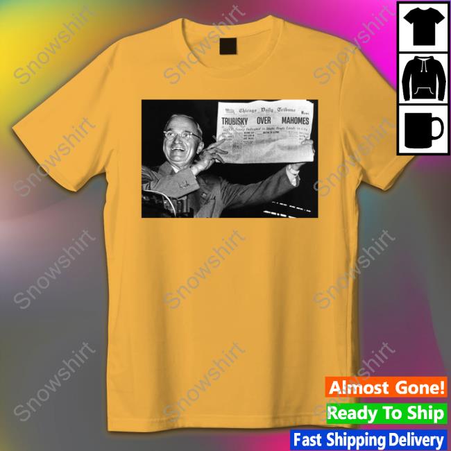 Official Chicago Tribune Trubisky Over Mahomes Shirts Official Chicago Tribune Trubisky Over Mahomes Tee