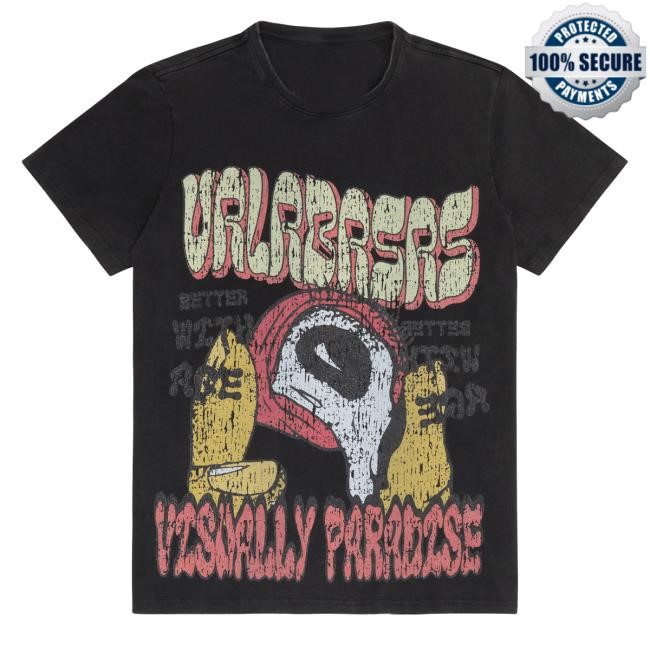 Valabasas Shop Merch "V Paradise" Vintage Black Tshirt
