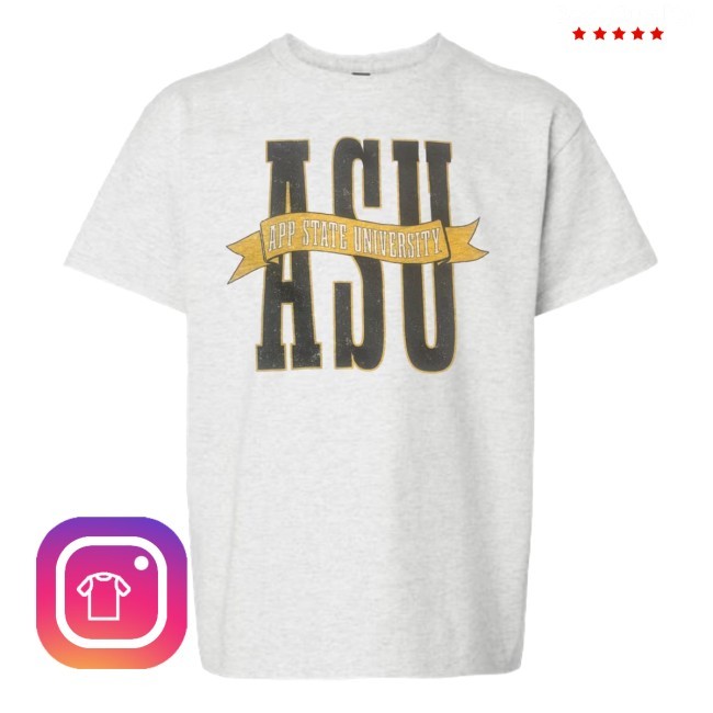 Campusstore Shop Scarlet And Gold Asu Banner Youth Tee Tee