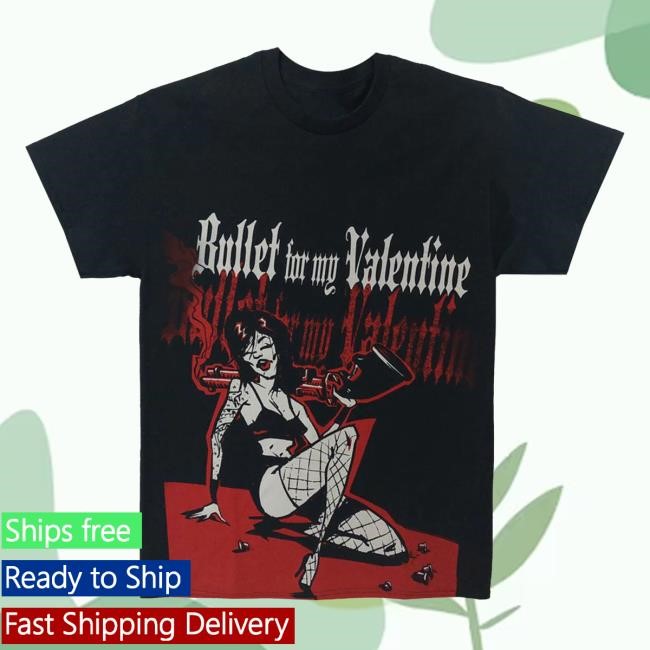 Official Bullet for My Valentine Merch Clothing BFMV Shotgun Girl Popover Shirt