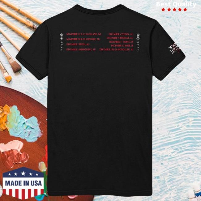 Tool - 2025 Pacific Rim Tour Top Shirt Tool Band Official Merch Store Shop