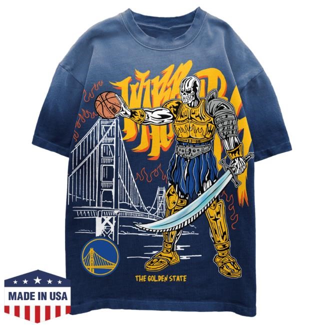 The Golden State Hot Shirt - Faded Blue | Warren Lotas Official NBA