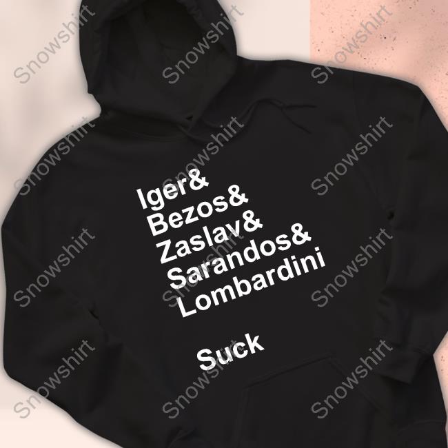 Official Eric Haywood Jon Sherman Iger & Bezos & Zaslav & Sarandos & Lombardini Suck Shirt