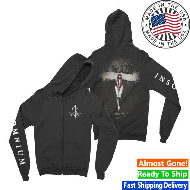 Official Night Shift Store Shop Insomnium - Anno 1696 Zip Up Pull Over Hoodie Nightshift Merch