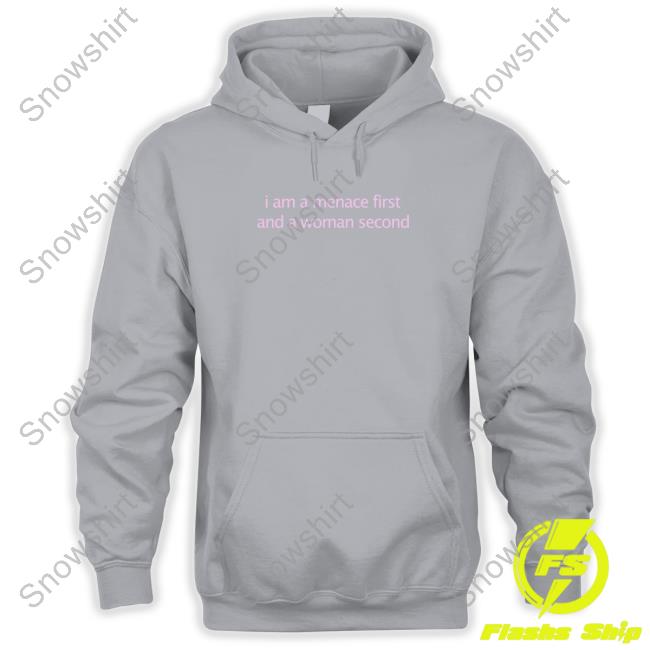 Kenzianidiot I Am A Menace First And A Woman Second T Shirts Official I Am A Menace First And A Woman Second Tee Shirt