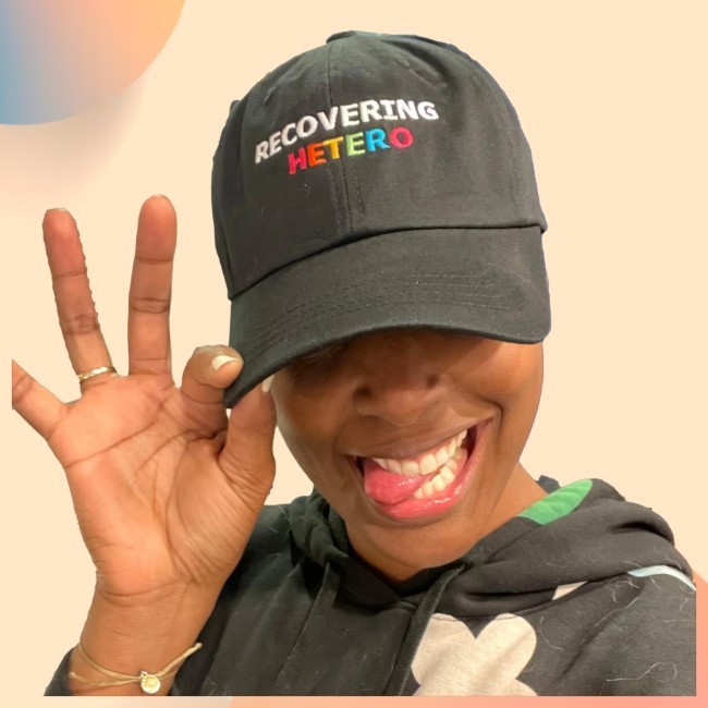 Franchesca Ramsey Shop Recovering Hetero Embroidered Dad Hat