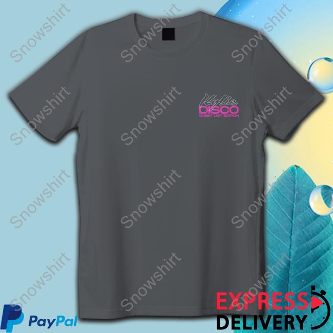 Official Kylie Store Disco Guest List Edition Shirt Official Kylie Disco Guest List Edition Shirt
