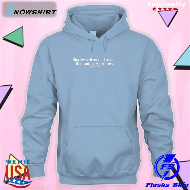 Bicycles Deliver The Freedom That Auto Ads Promise Tees Bicycles Deliver The Freedom That Auto Ads Promise Baseball Sleeve Tee