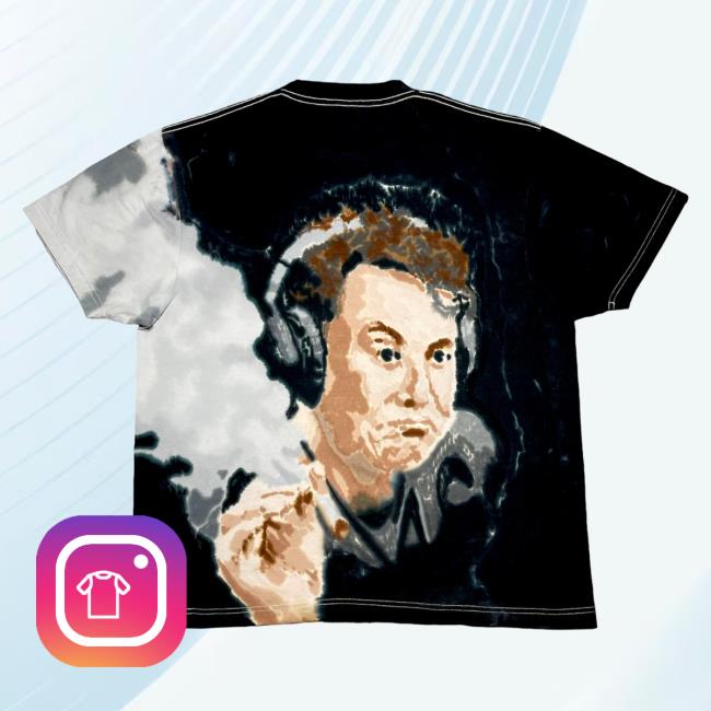The Tie Dye Company Elon Musk Smoking Tie Dye T-Shirt The Tie Dye Company Elon Musk Smoking Tie Dye T Shirt
