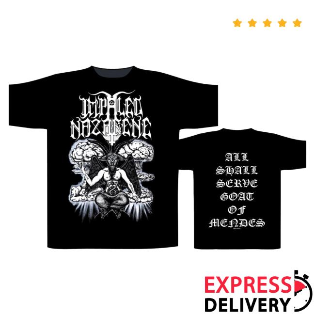 Official Night Shift Store Shop Impaled Nazarene - Goat Of Mendes T-Shirt Nightshift Merch