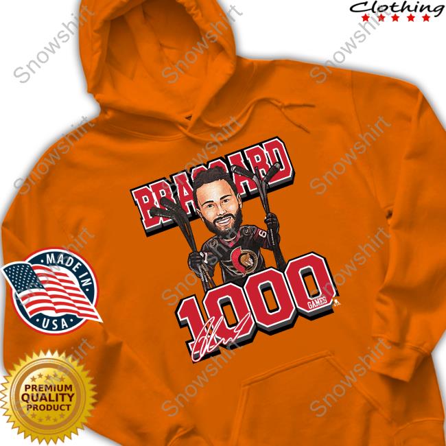 Ottawa Senators Derek Stepan Brassard 1000Th Games Shirt