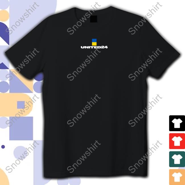 United24 Shop Volodymyr Zelenskyy United24 Black Tee Shirt