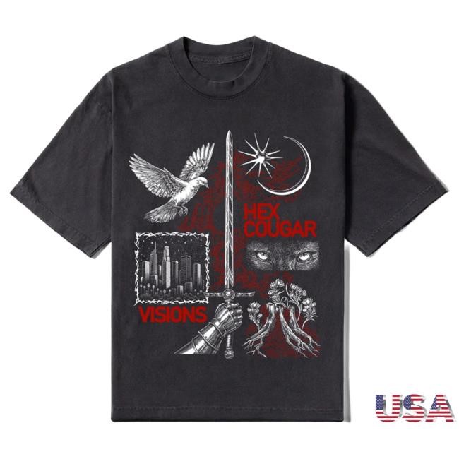 Official Insomniac Hex Cougar "Visions" EP Hot Shirt
