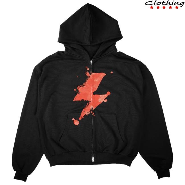Official The Warning Merch Store The Warning Bolt Zip Hoody The Warning Clothing Shop