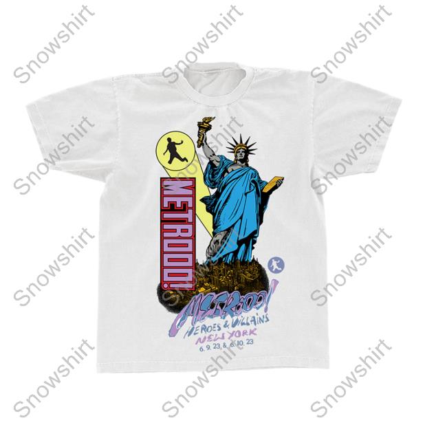 Official Metro Boomin Clothing Store Shop Ny Heroes & Villains Tee Metroboominshop Merch