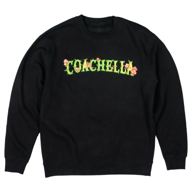 Official Coachella Merch Store Coachella Cactus Flower Crewneck