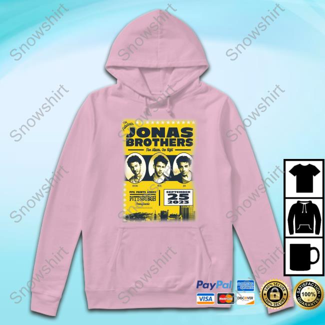 Official Jonas Brothers Merch Pittsburgh Tee Official Jonas Brothers Merch Pittsburgh Tee