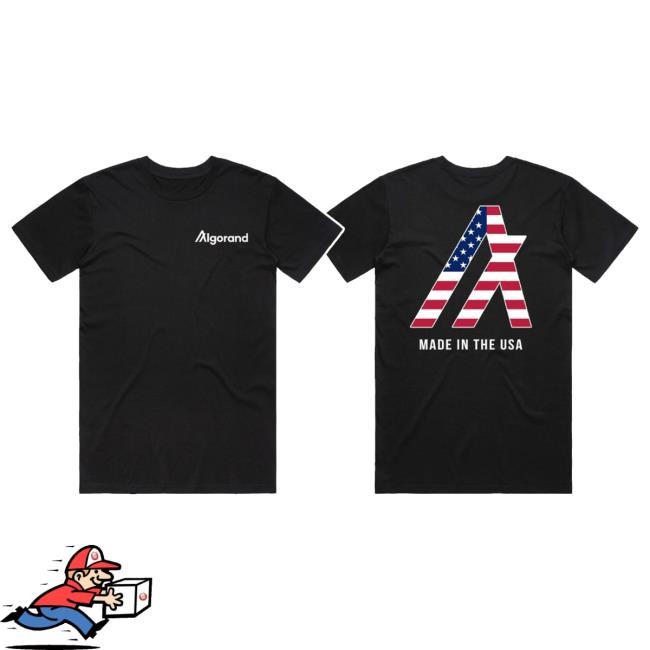 Algorand Logo Us Flag Made In Usa New Shirt