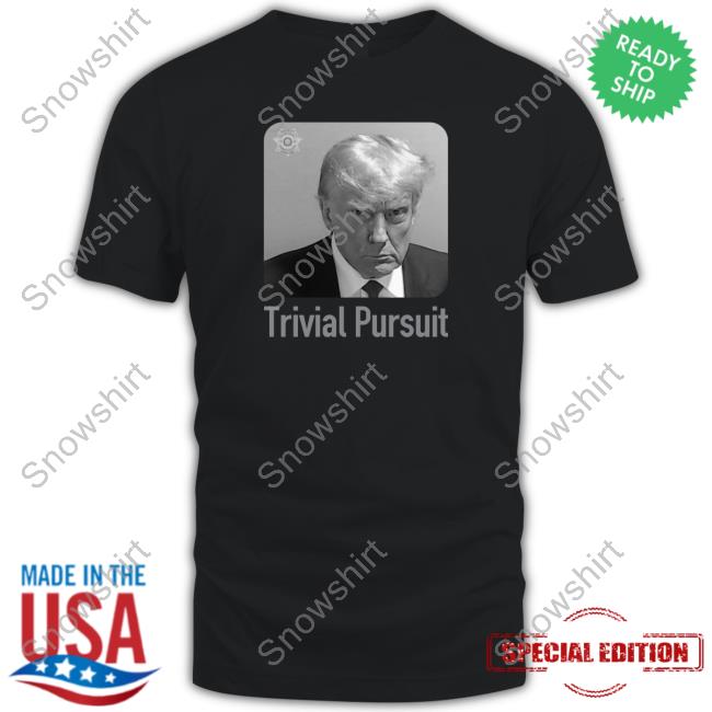 Official Ryan Fournier Trump Mugshot Trivial Pursuit Shirt