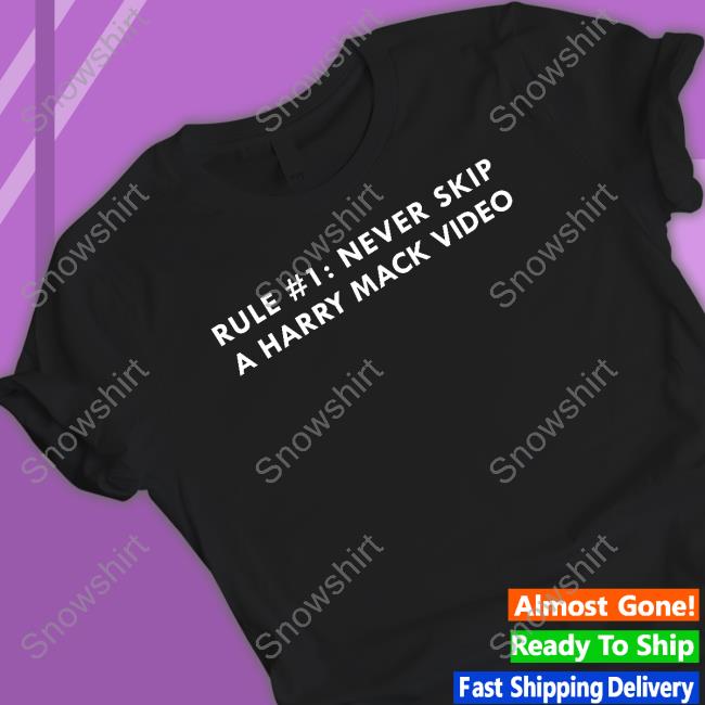 Harry Mack Merch Rule #1 Never Skip A Harry Mack Video Tank Harrymackofficial