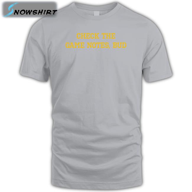 Spittin' Chiclets Merch Check The Game Notes Bud Tank Top Barstool Sports
