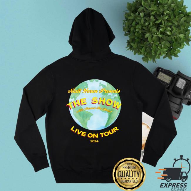 Official Niall Horan Merch Store The Show World Tour Black Popover Shirt Niall Horan Clothing Shop
