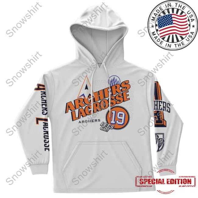 Official Premier Lacrosse League Shop Archers All Over Print Pullover Hoodie