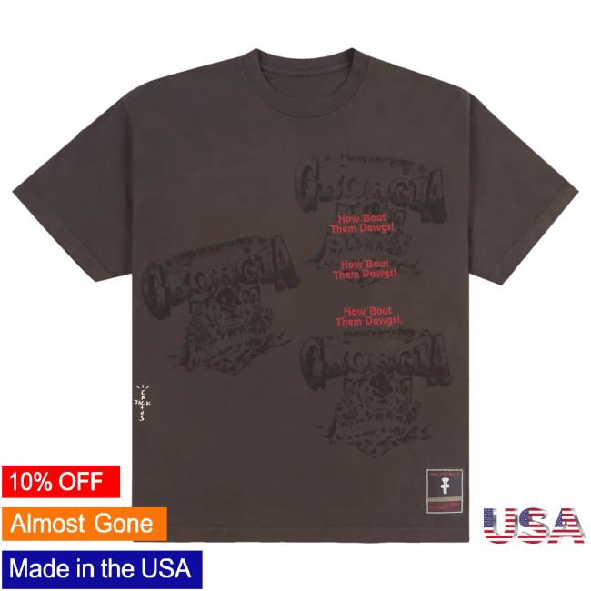 Official Travis Scott Utopia Merch Store CJ X M&N X UNIVERSITY OF GEORGIA SEAL Tees Travis Scott Apparel Clothing TravisScott