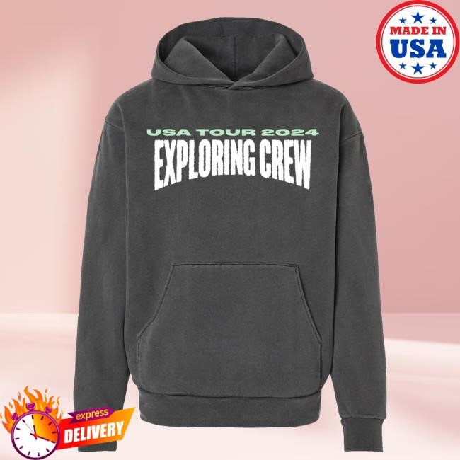Exploring Bus USA Tour 2024 Crewneck Sweatshirt Exploring With Josh Merch