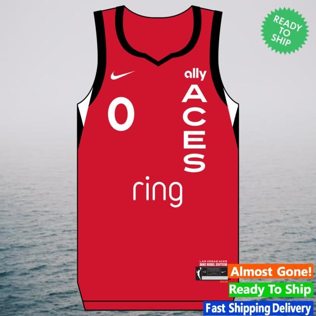 Nike Las Vegas Aces Jackie Young Rebel Jersey Tshirt