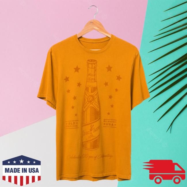 Official Junk Food Clothing Shop Junkfoodclothing Miller High Life 120Th Anniversary Bottle Vintage Shirt 2023 Junk Food Store Shop