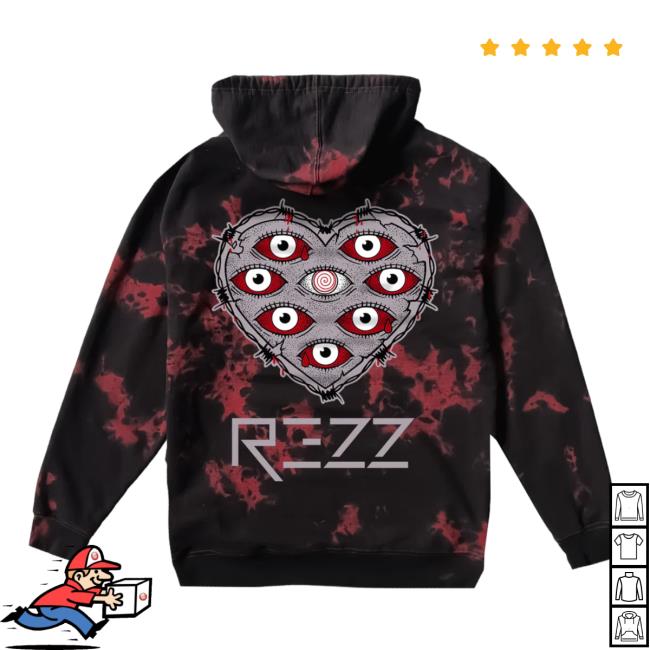 Rezz - Be Mine - Tie Dye Crew neck Official Rezz Shop Store Merch Rezz - Be Mine - Tie Dye Sweaters