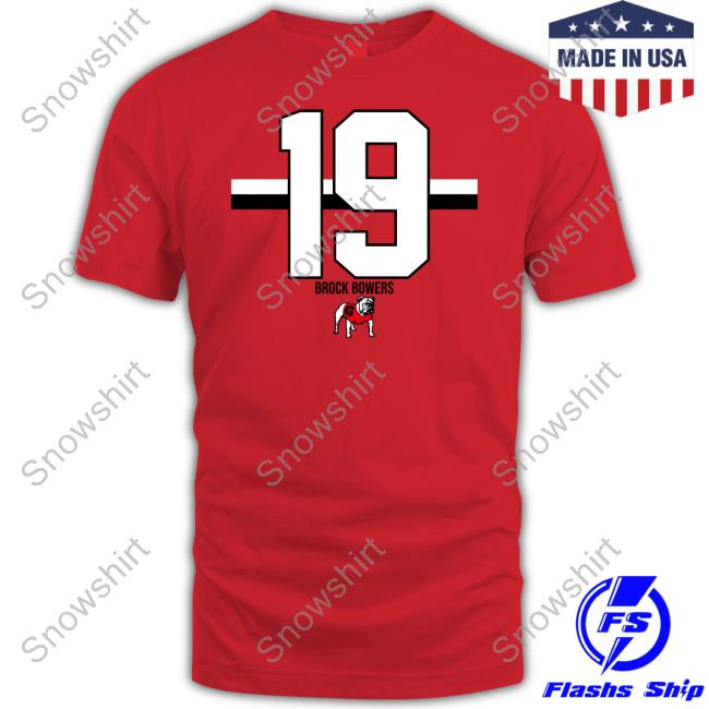 Breakingt Merch Georgia Football Brock Bowers 19 Shirt