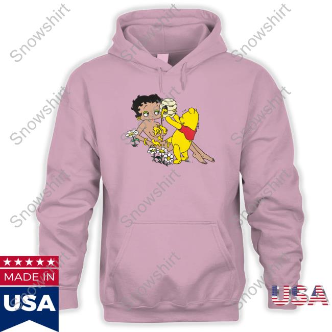 Pooh Pouring Honey On Betty Boop Shirts