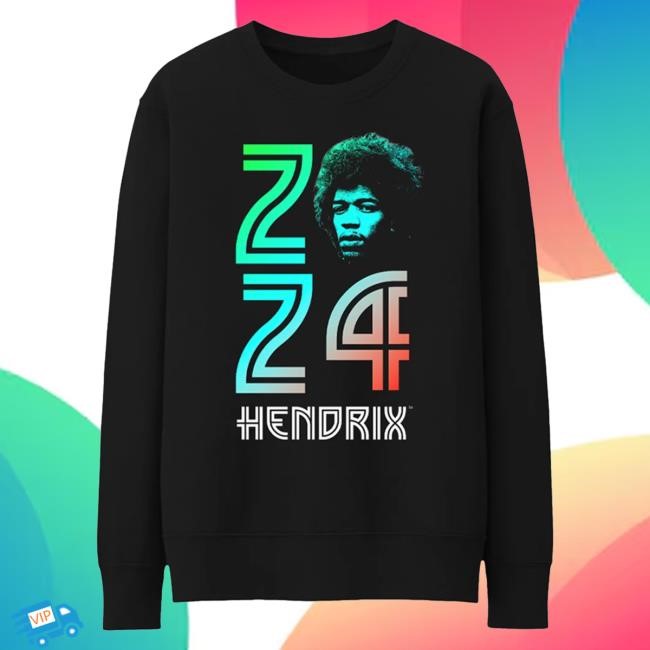Official Jimi Hendrix Merch Store Jimi Hendrix 24 Hendrix Black L/S Tee