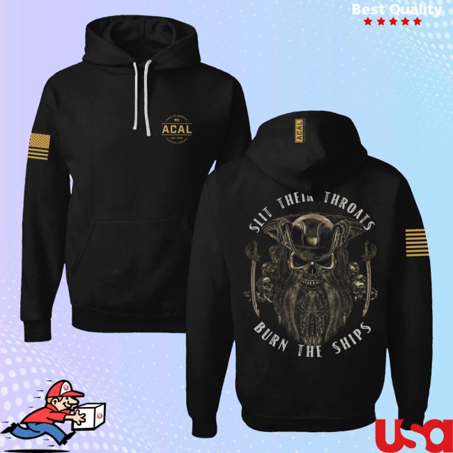 Official Acal Clothing Shop Merch Burn The Ships Pullover Sweatshirt