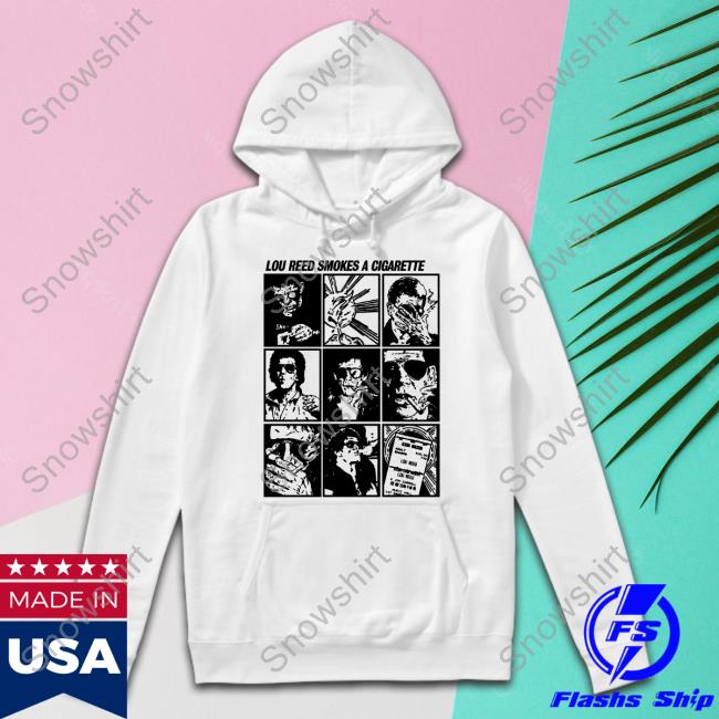 Official Lou Reed Smokes A Cigarette Tee Shirt