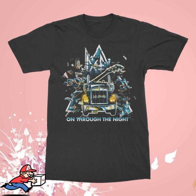 Def Leppard On Through The Night Track List New Tee Def Leppard Merch