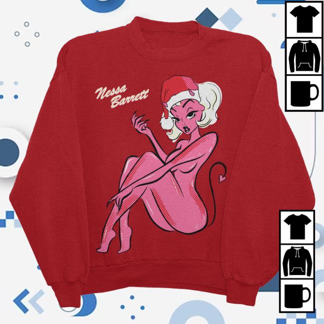 Nessa Barrett Official Merch Store Bad Santa Crew Neck Sweatshirt