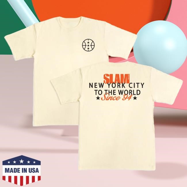 Official Slam Merch Store Shop Slam Baseline Script Heavy T-Shirt Slam Goods Apparel