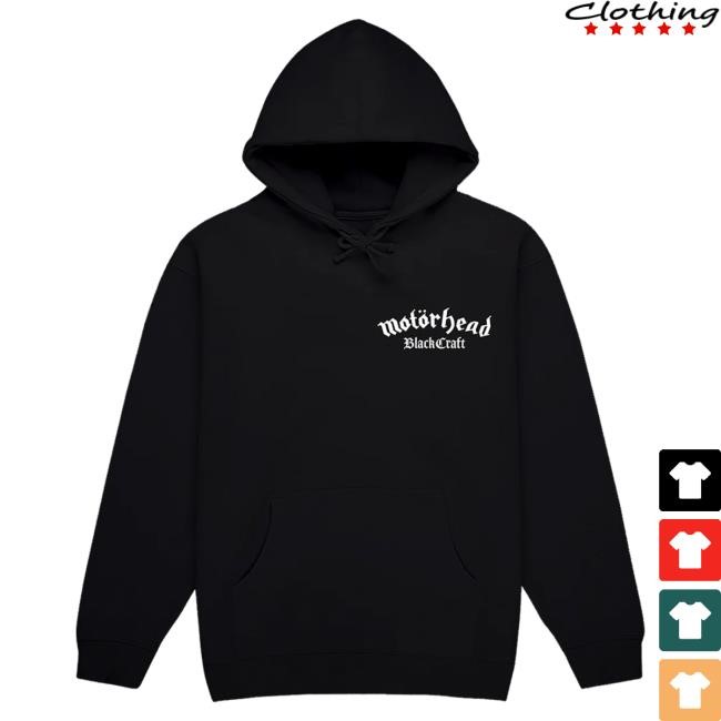 Official Blackcraft Cult Motörhead x Blackcraft Jesus Hooded Sweatshirt