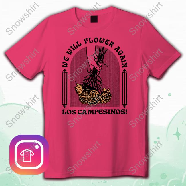 Official Los Campesinos Merch We Will Flower Again T-Shirt We Will Flower Again T-Shirt