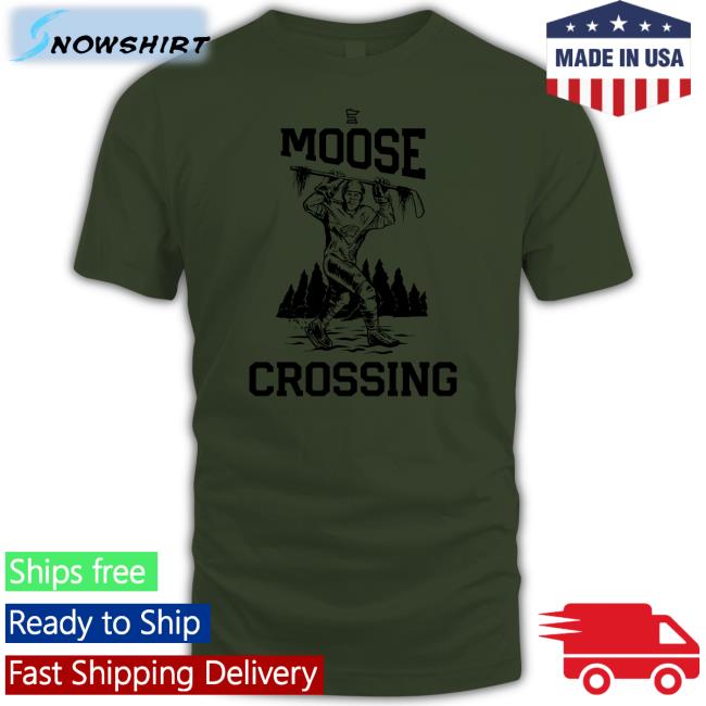 Hockey Lodge Merch Minnesota Wild SotaStick Moose Crossing Shirts