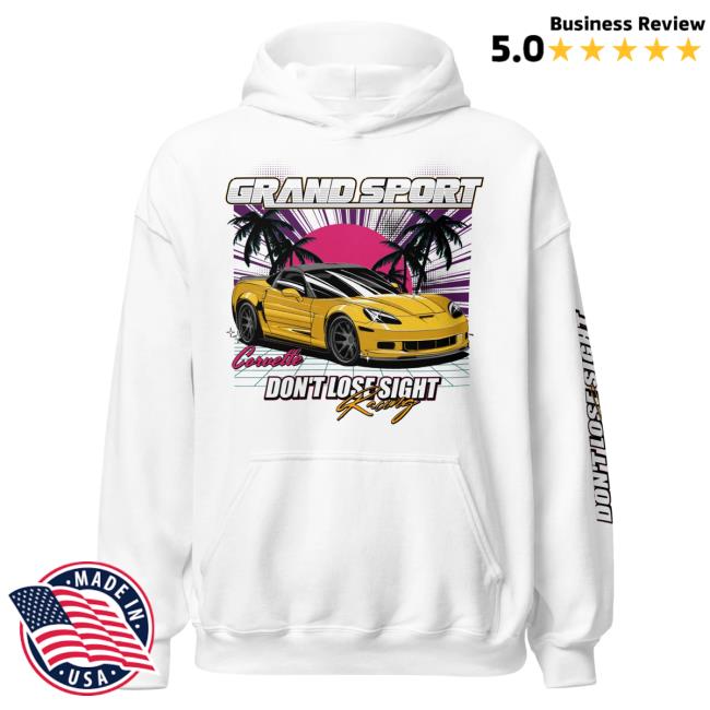 Official Itsjusta6 Merch Store Shop Itsjusta6 Corvette In Paradise Crew White